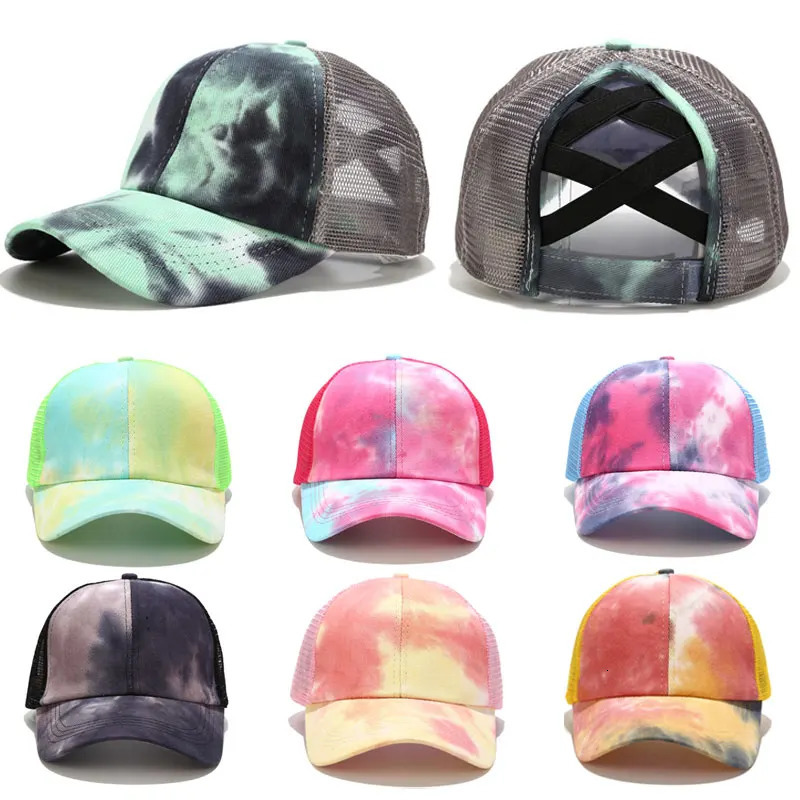 Vrouwen Paardenstaart Baseball Cap Verstelbare Paardenstaart Gorras Pet Zomer Zonnehoed Mesh Trucker Hoed Pet Femm 250605