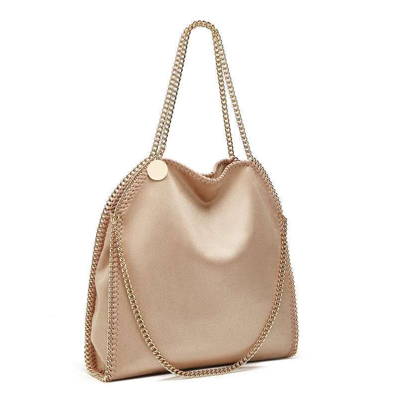 Designer's Retro Braided Chain Environmental Microfiber Handbag Women's New Fashion Multi-Functional Large Capacity Shoulder Bag