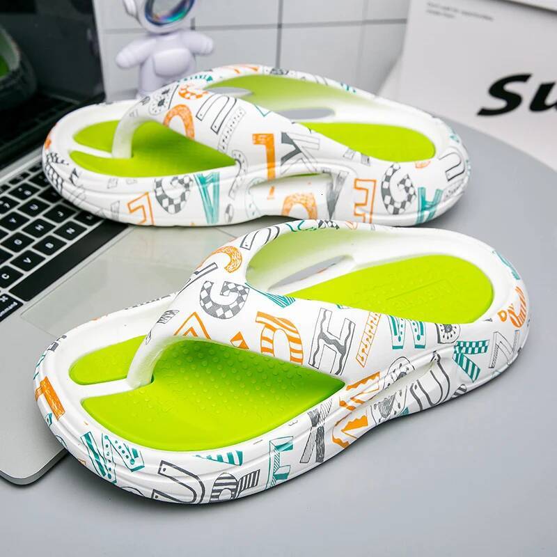 Ddmyoutdoor Summer Indoor Outdoor Shoes Beach Casual Slippers Soft Sole Platform Slides Men Women EVA Flip Flops Couple Sandals outdoor shoes