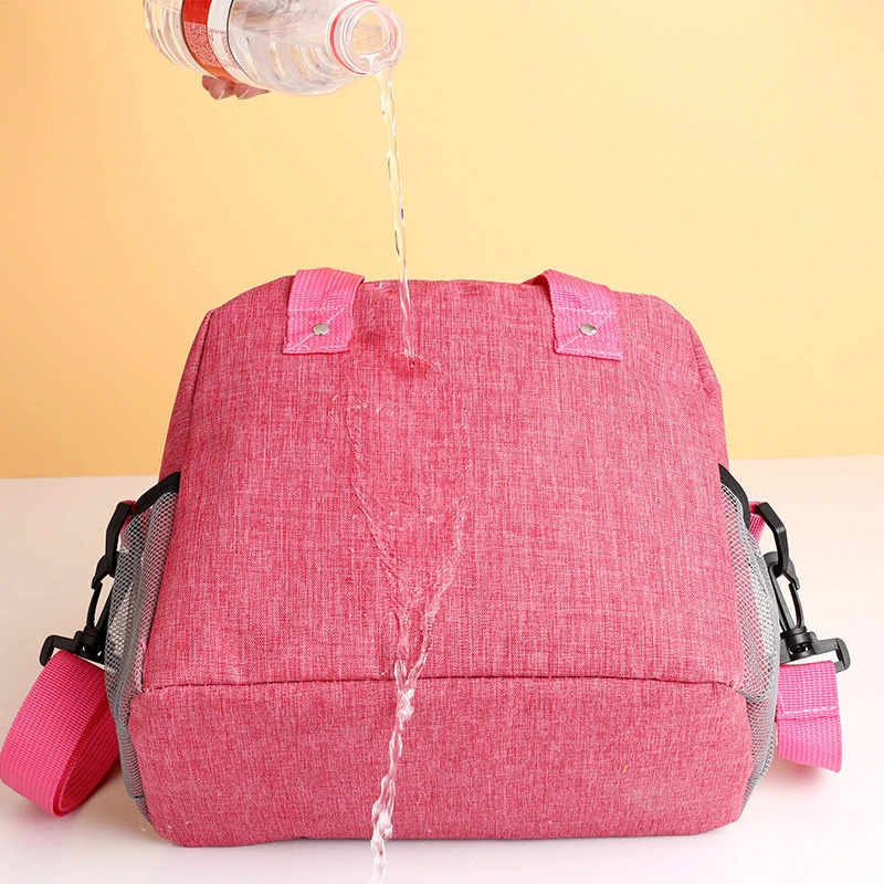 Waterproof Oxford Cloth Thermal Lunch Bag Bento Box Bags with Strap Aluminum Foil Cooler Bags Portable Thicken Food Bag 250606