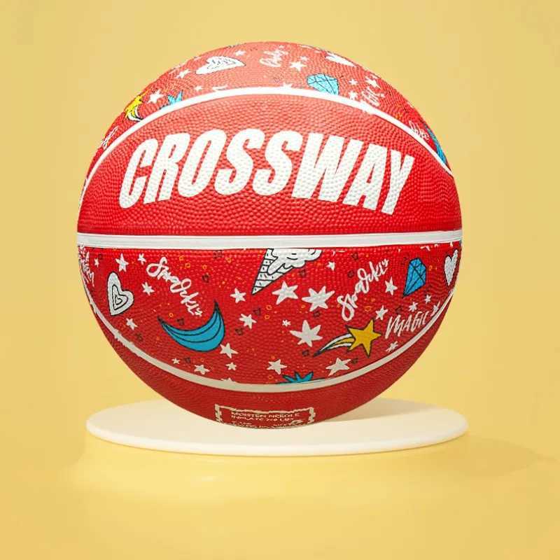 Size 5/6 Basketball Rubber Wear-resistant Good Hand Feel Indoor Outdoor Training Ball Explosion Proof Anti-slip Match Basketball XJ250606