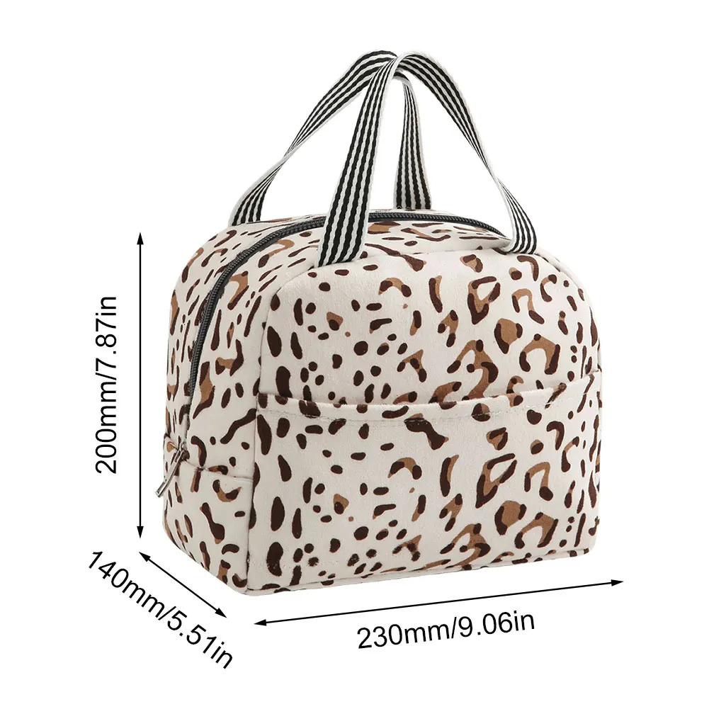 Insulated Lunch Bag Leak-Proof Thermal Lunch Box Bag Office Student Bento Storage Insulation Bags Cooler Lunch Bag for 250606