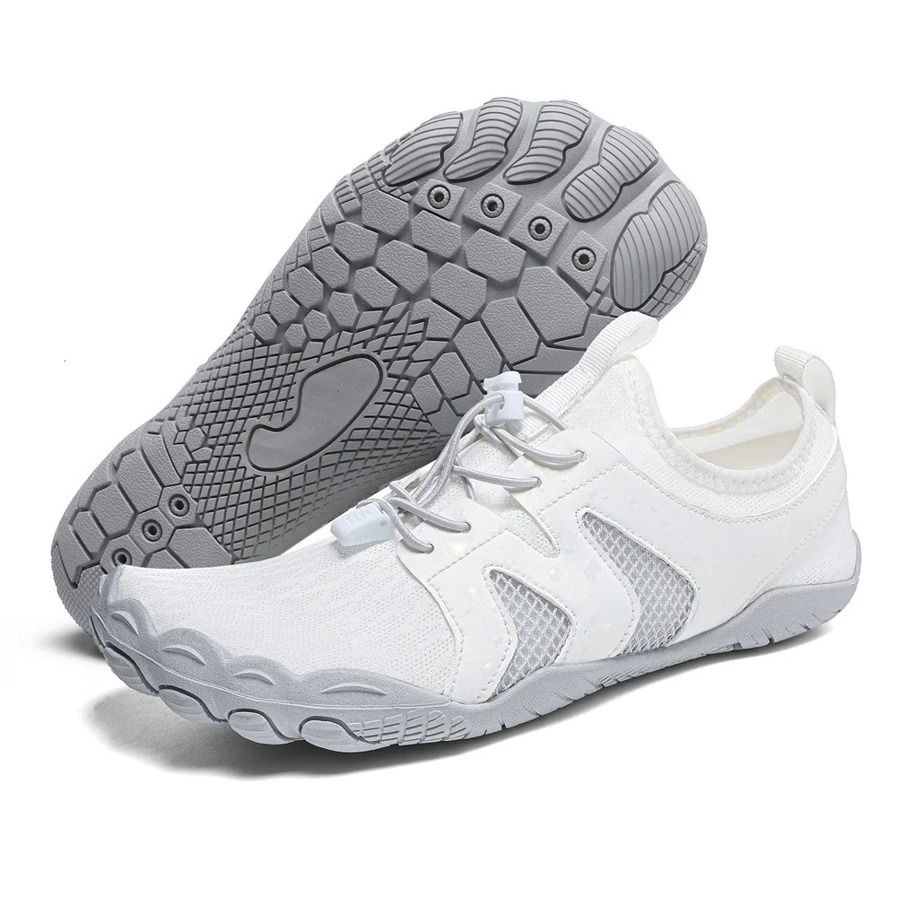 Women Men Water Shoes Upstream Wading Swimming Barefoot Five Fingers Aqua Shoes Beach Seaside Gym Fitness Unisex Sneakers 250604