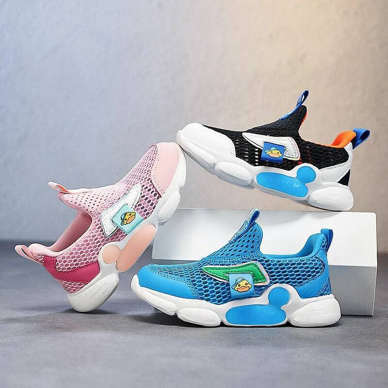 Ddmyoutdoor Lovely Blue Boys Running Size Comfortable Breathable Summer Sneakers Children Slip On Non Slip Sports Shoes Kids Outdoor Shoes