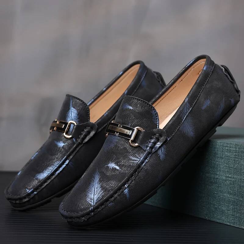 Ddmyoutdoor MAEDEF Men S High Quality Slip On Loafers Classics Fashion Leather Casual Male Shoe Comfortable Outdoor Driving Flats Shoes Outdoor Shoes