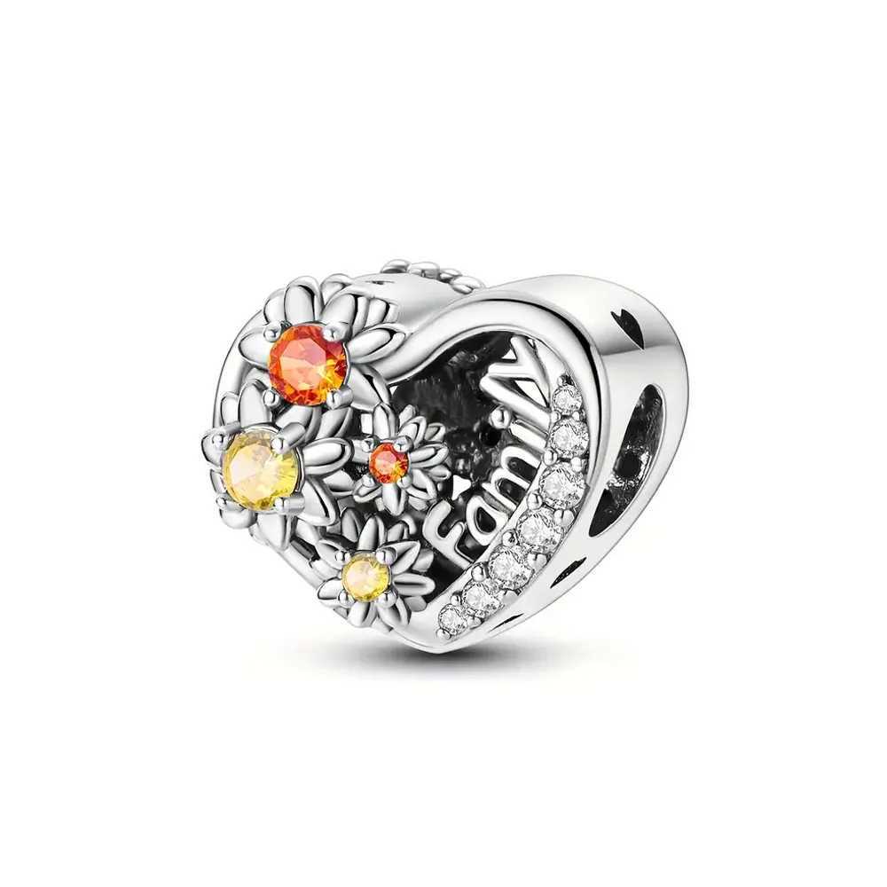 New Family Tree Pendant hpy tree Charms house Beads Fit Decoration Original Bracelet Accories 925 Silver Women Jewelry GiftXJ250607