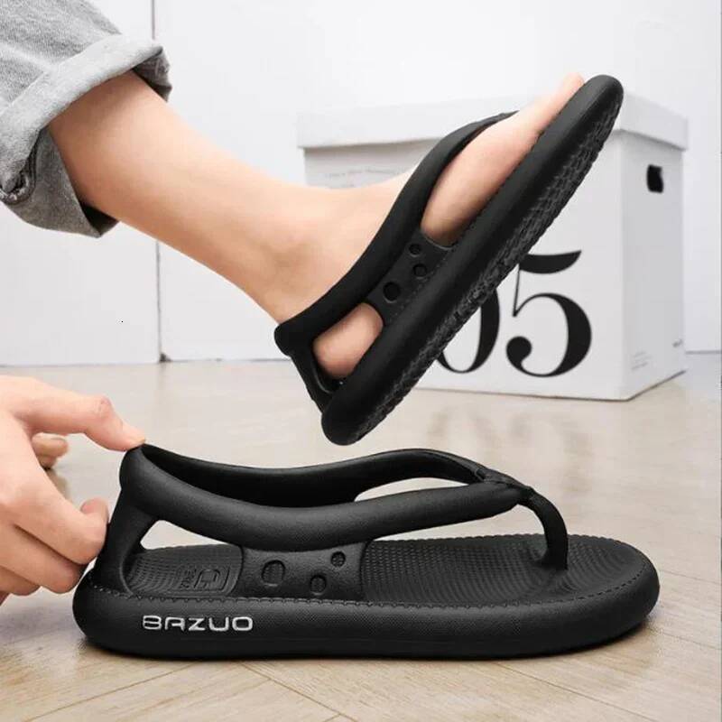 Ddmyoutdoor Flip Flops Mens Thong Sandals Summer Female Thick Bottom EVA Non Slip Slide Slippers Outdoor Indoor Couples Shoes Beach outdoor shoes