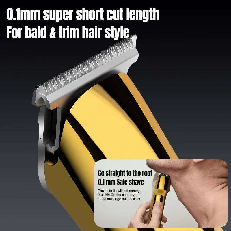 RESUXI 640 Men's Digital Display Hair Clipper Electric Shaver 3-Blade Net Reciprocating Rechargeable Razor Whole Body Washing