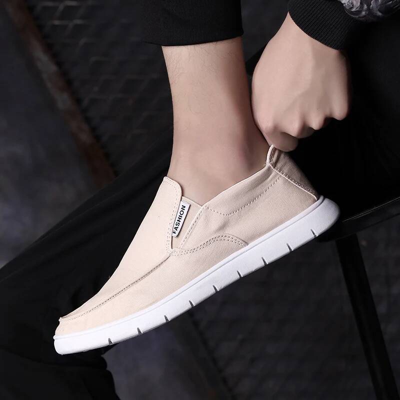 Ddmyoutdoor Spring Men S New Canvas Breathable Sports Lazy Soft Bottom Walking Comfortable Casual Cloth Shoes Tenis Masculino Outdoor Shoes