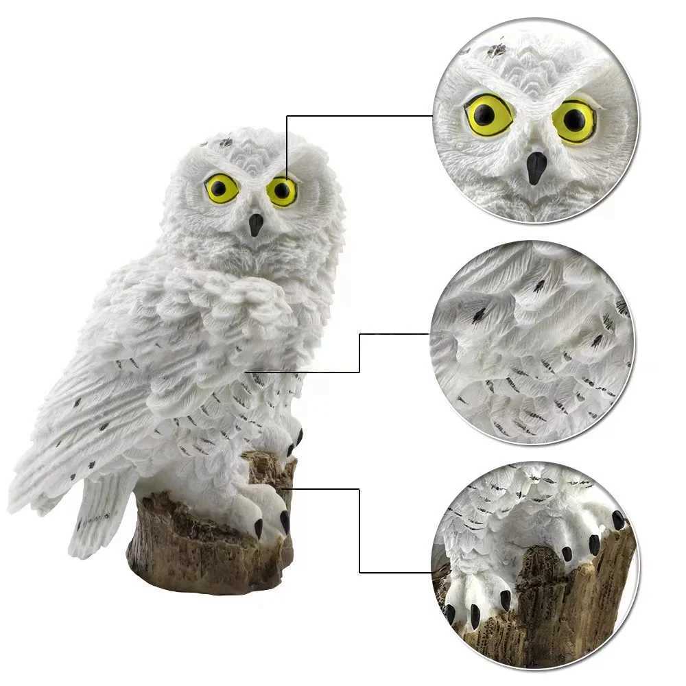 Solar owl resin light Animal resin light Garden lawn light garden decorative light landscape nightlight Simulation decoration XJ250606