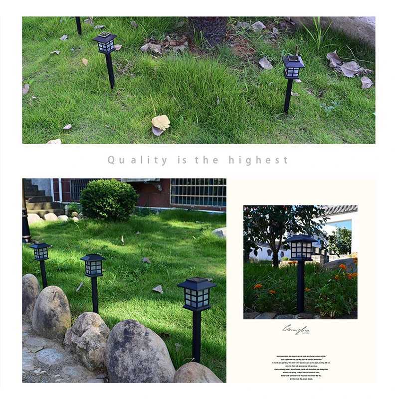 LED Mini Solar Lawn Light Waterproof Chinese Style Landscape Light Household Outdoor Garden Courtyard Decoration floor LightXJ250606