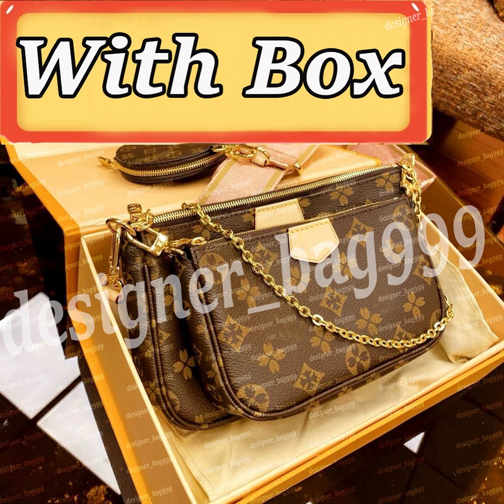 Designer Bag Luxury Shoulder Bags Crossbody vintage chain Messenger Wallet Strap Purse Embossed Letters Old Flower Handbag Floral Lady Embroidery Half Moon Bag