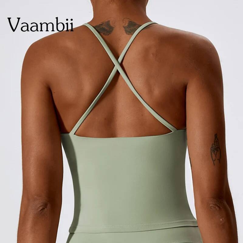 Summer Women Slim Tee Open Back Breathable Fiess Blouse Vest Sports Gym Wear Sleeveless Racerback Tank Workout Top