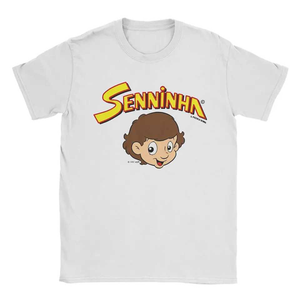 Senninha 1997 Ayrton Senna Mens T Shirt Leisure T Shirt Short Sleeve Round Neck T-Shirt Pure Cotton Party Tops X250607