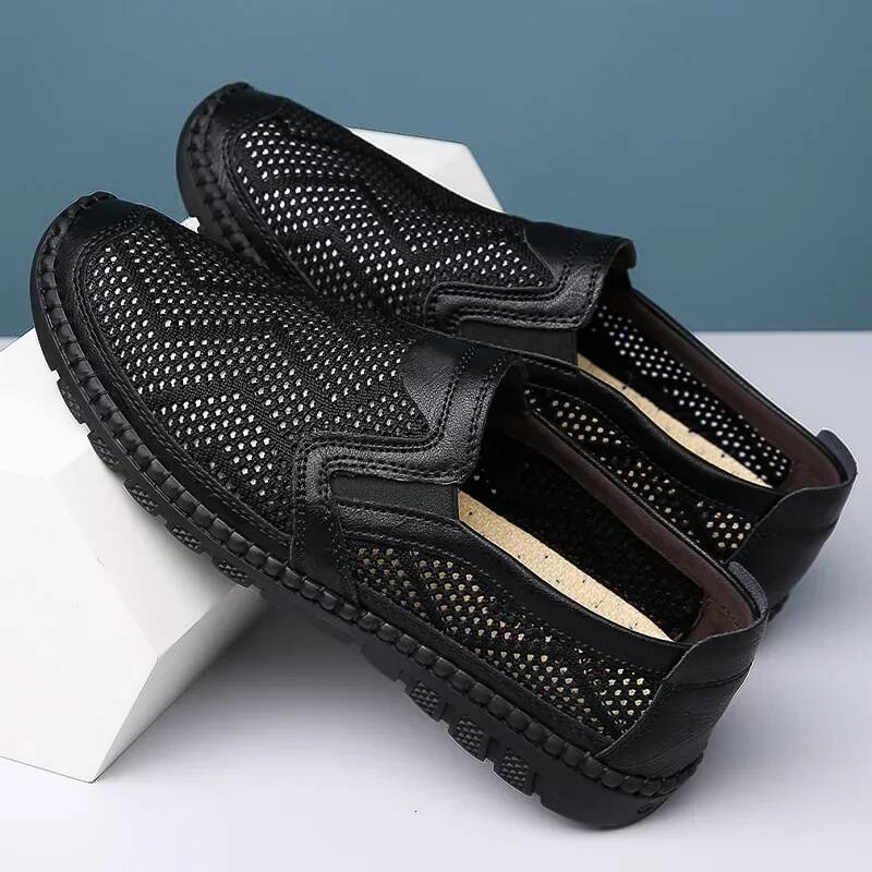 Ddmyoutdoor Men Shoes Breathable Mesh Zapatillas De Hombre Soft Non Slip Walking Versatile Slip On Loafers Sneakers Masculino Outdoor Shoes