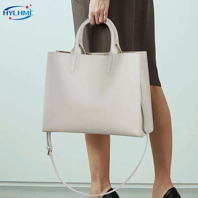 Genuine Leather Women's Handbags 2023 Fashion Tote Commuter 14 Inch Computer Bag Business Briefcase Shoulder Crossbody Bags 2025/06/07