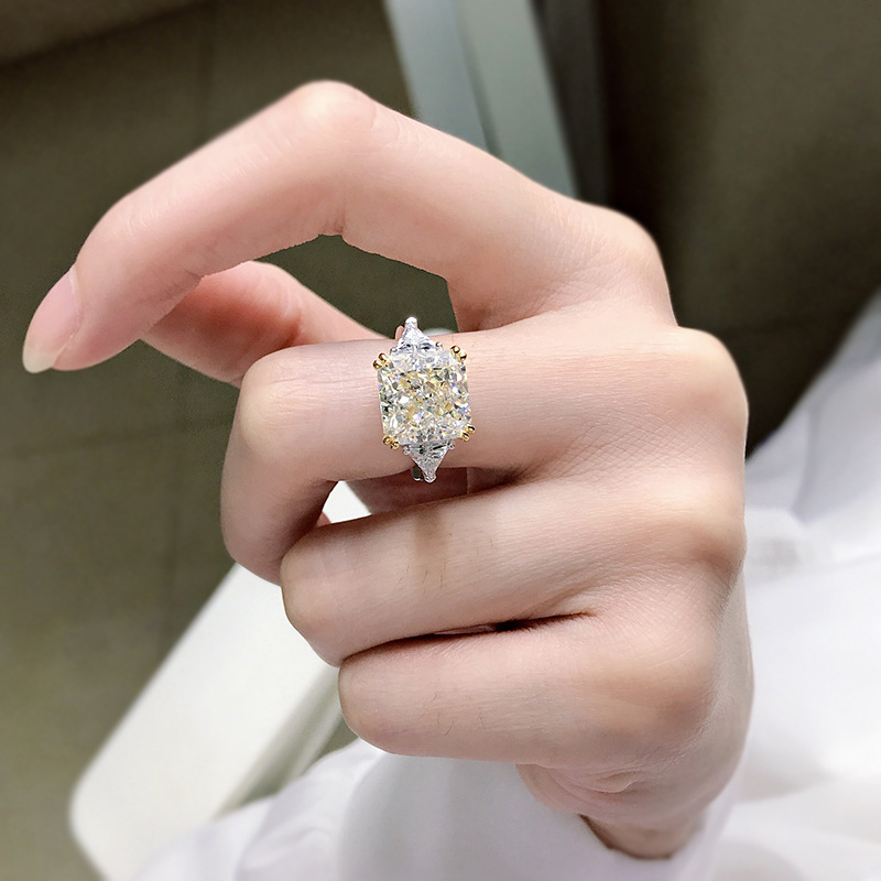 2025 Elegant Sparkling Jewelry Genuine 100% S925 Sterling Silver Ice Cut Multicolor Moissanite Diamond Eternity Party Designer Lady Aquamarine Wedding