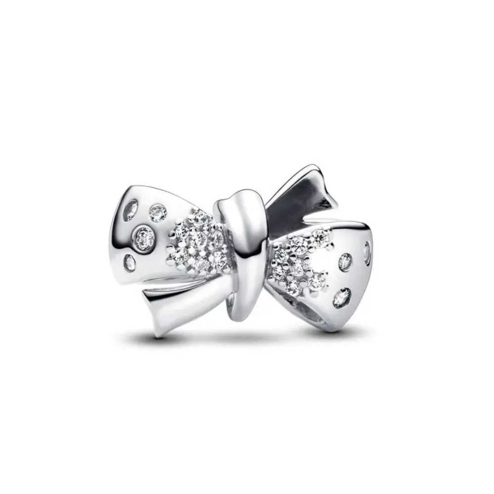 New 925 Silver White Shiny Zircon Series round Beads Charm Women Jewelry Gift Fit Original Bracelet DIY Accessories Pendant XJ250607