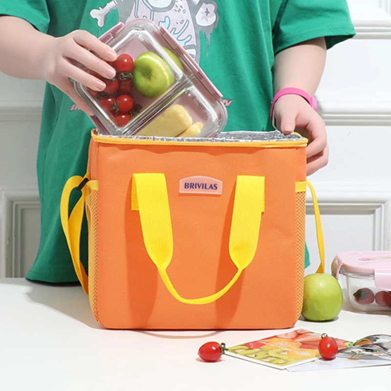 Portable Large Capacity Lunch Bag Cute Durable Food Thermal Box Cooler Lunchbox Aluminum Foil Insulated Picnic Bags 250606
