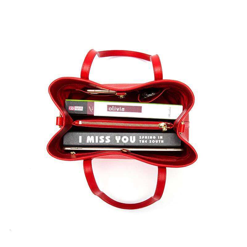 New High Capacity Bucket Bag Fashion Messenger Brand Women's Girls' Geuine Leather Handbag