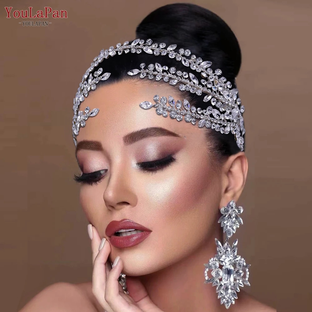 YouLaPan HP496 Rhinestone Bridal Headband Bohemian Bridal Hair Accessories Woman Headpiece Wedding Hair Accessories Bride Tiara 250529