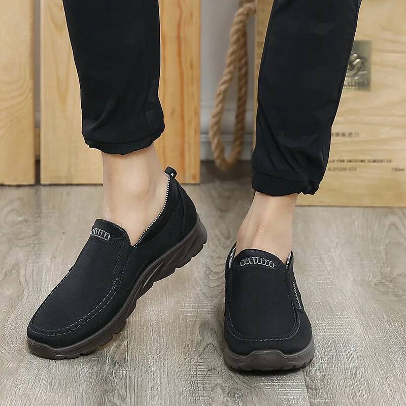 Ddmyoutdoor Men S Casual Slip On Loafers Plus Size Trainers Adult Patchwork None Woven Breathable Boat Shoes Leather Male Shoe Outdoor