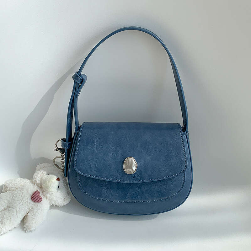 Korean Style Underarm High-end Saddle Single Shoulder Crossbody Bag for Women Versatile Ins Niche Handbag