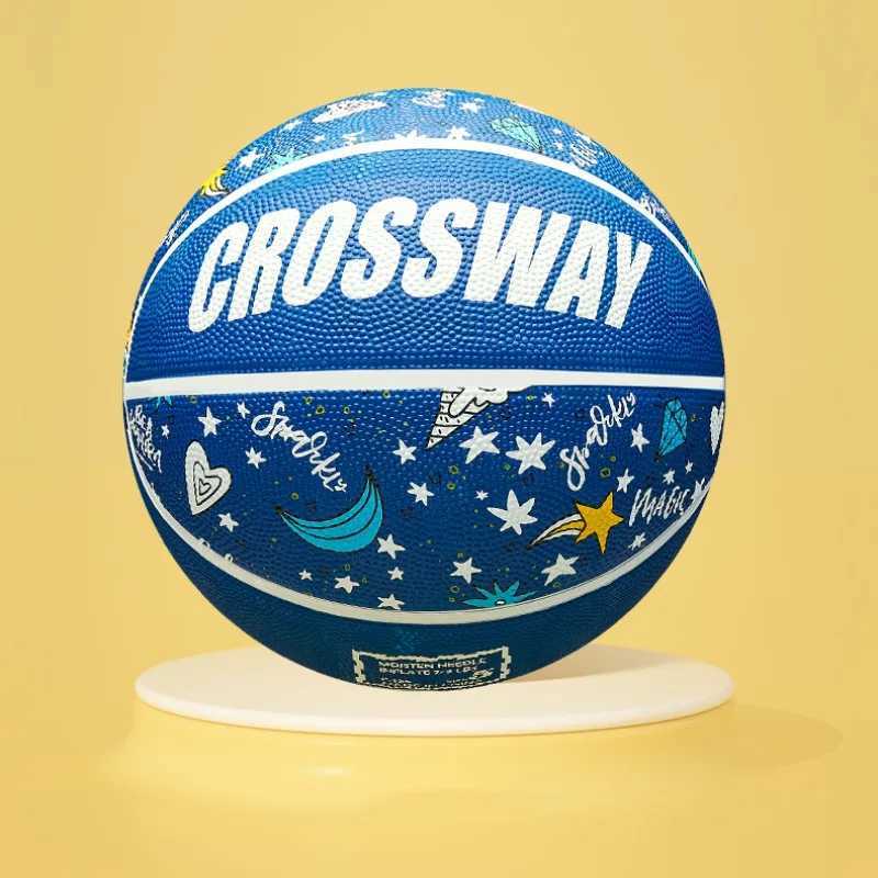 Size 5/6 Basketball Rubber Wear-resistant Good Hand Feel Indoor Outdoor Training Ball Explosion Proof Anti-slip Match Basketball XJ250606