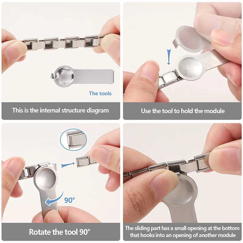 Golden Charm Sterry Cherry Butterfly Rose Mushroom Italian Charm Links Fit 9mm Bracelet Stainless Steel DIY Jewelry Making XJ250607