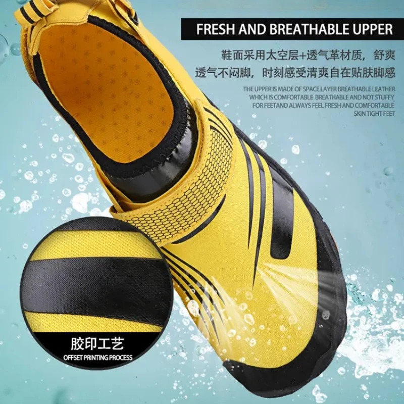 Women Quick Dry Couple Fishing Surfing Wading Shoes Swim Sneakers Male Barefoot Aqua Men Beach Sandals 250605