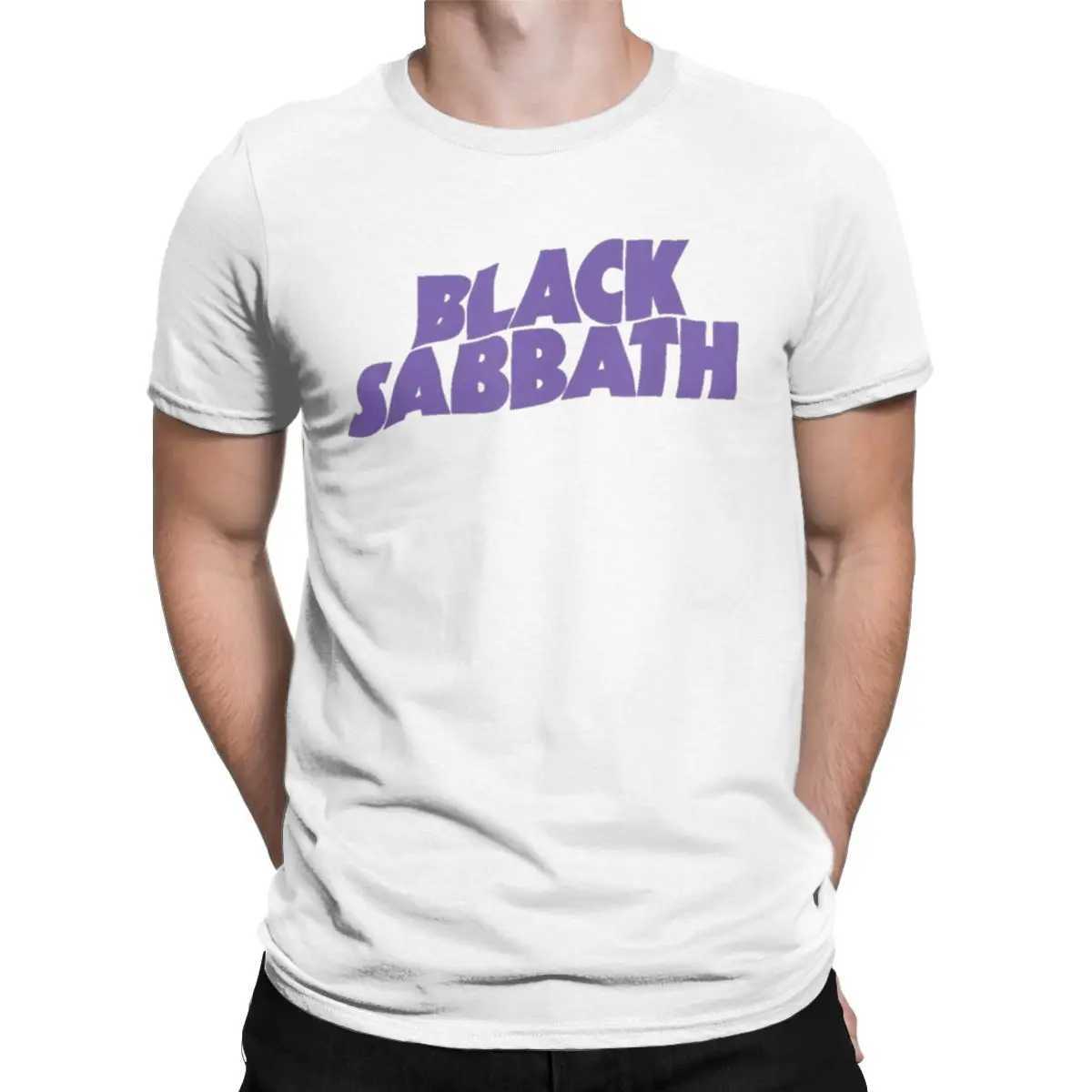 Black T-Shirt for Men British Rock Band Cool Sabbathes Novelty Cotton Tees O Neck Short SLeeve T Shirt Gift Clothes W250607