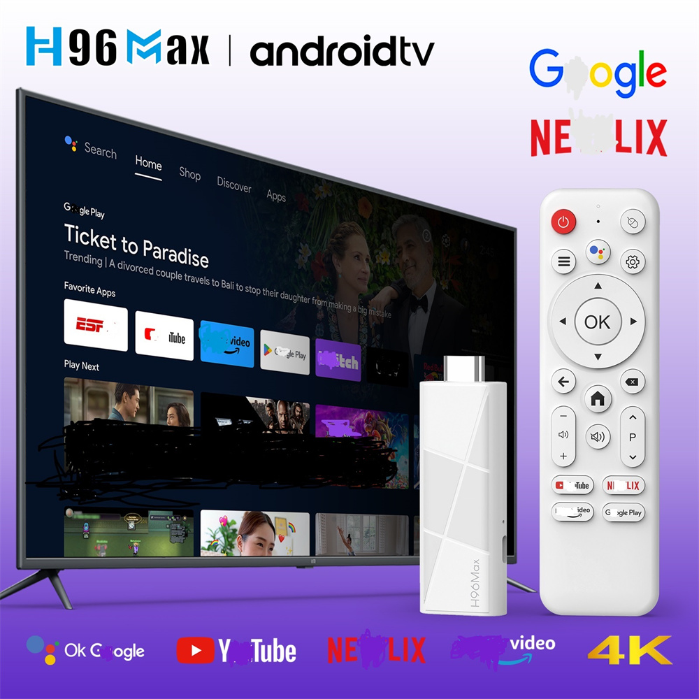 H96 Max Android TV Stick 3518 Rockchip RK3518 Mini TV BOX Android 14 Smart TV Box 2GB 8GB/2GB 16GB Android DONGLE Quad Core with Remote