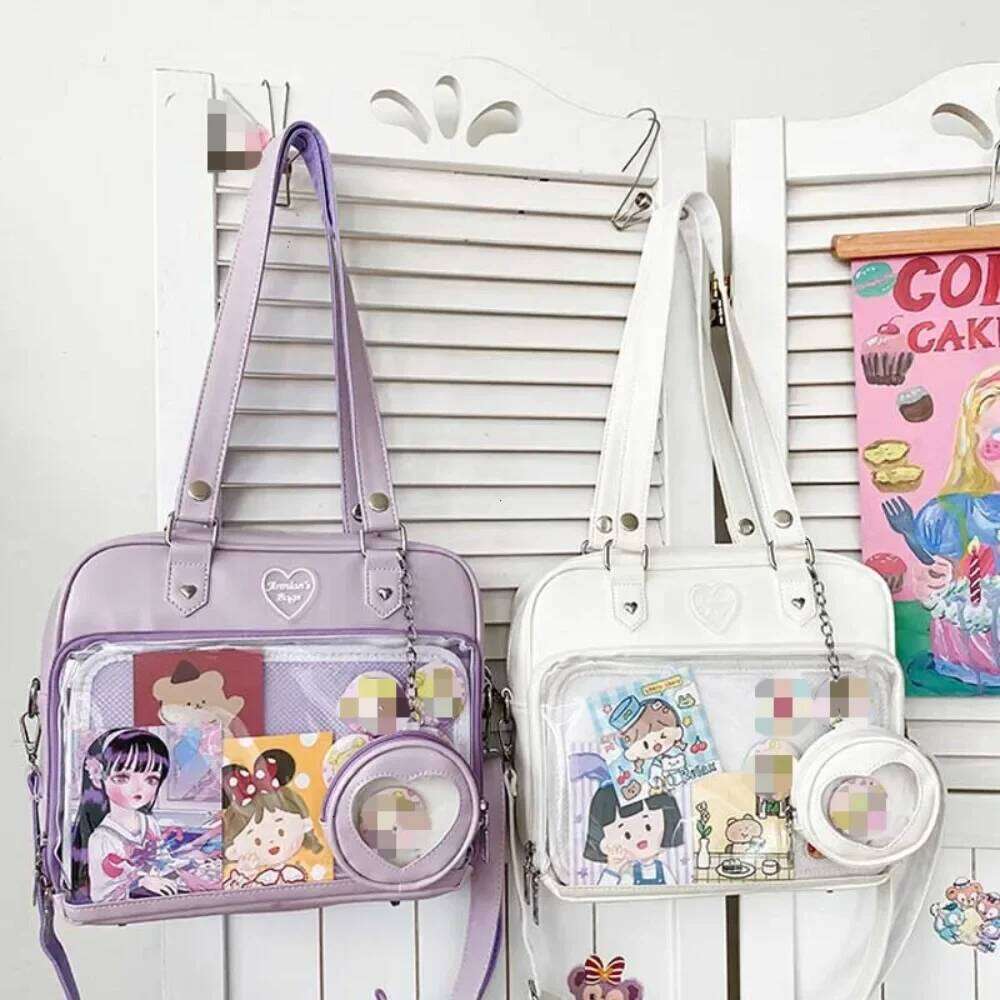 Women Japanese Style Trend Kawaii Candy Color Large Capacity Ita Fashion Student Preppy Shoulder Messenger Crossbody Bag