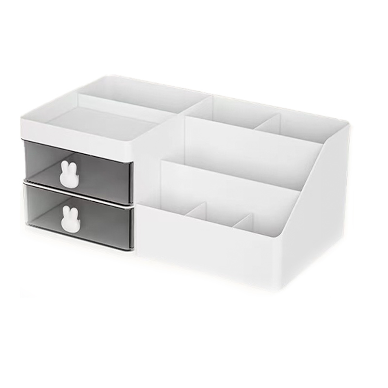 Cosmetic Organizing Bin Sturdy Transparent Desk Topper for Beauty Products