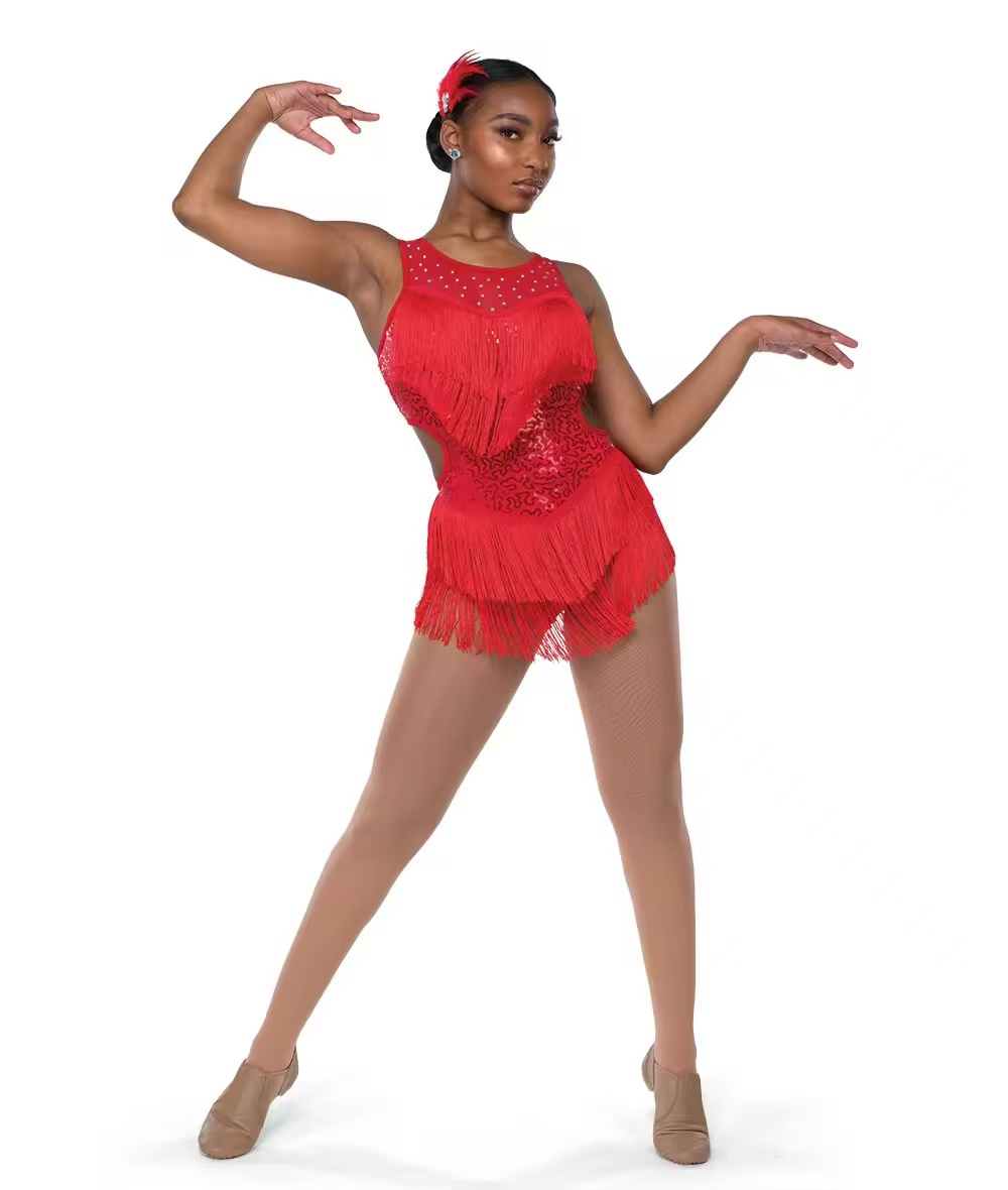 Custom Children Girls Nylon Modern Dance Ballet Training Wear Retail and Wholesale