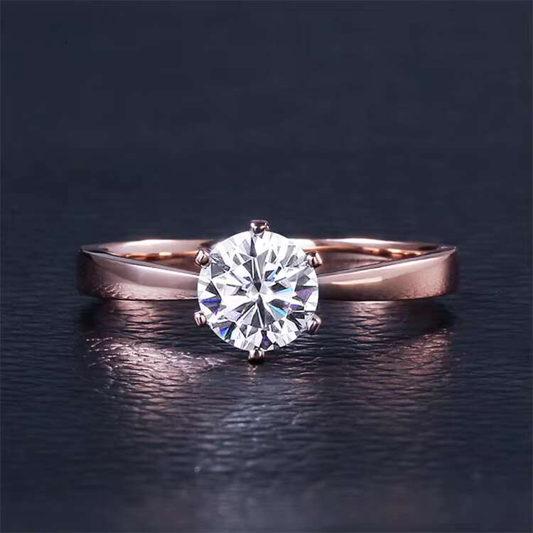 INS Hot Sell 2 Ct Gold Ring New Jewelry Arrivals 2025 18K Gold Wedding Ring for Women