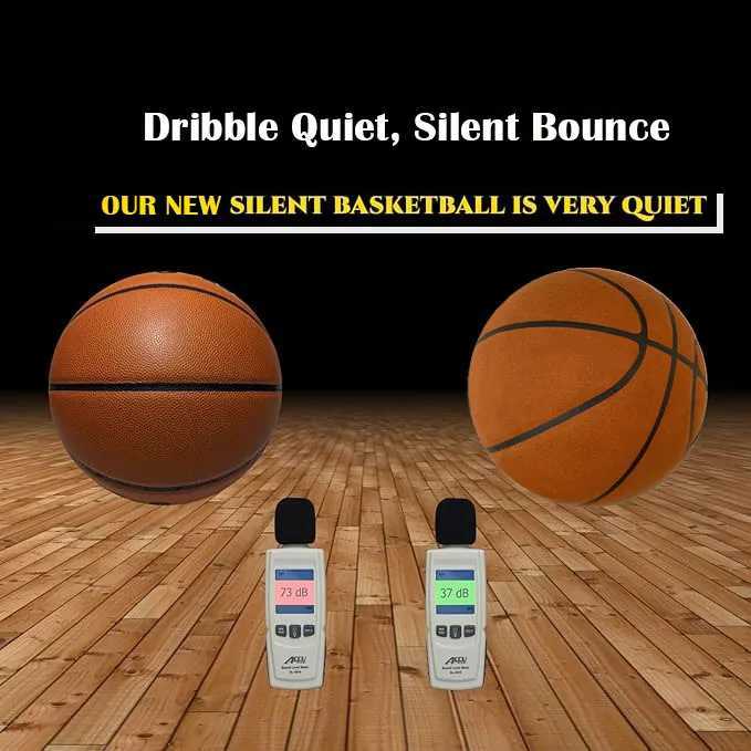 Silent Basketball Size 7 (29.5)/5# Dribbling Indoor Grooved Airless Foam Basketball Quiet Dribbling Indoor Training Silent BallXJ250606