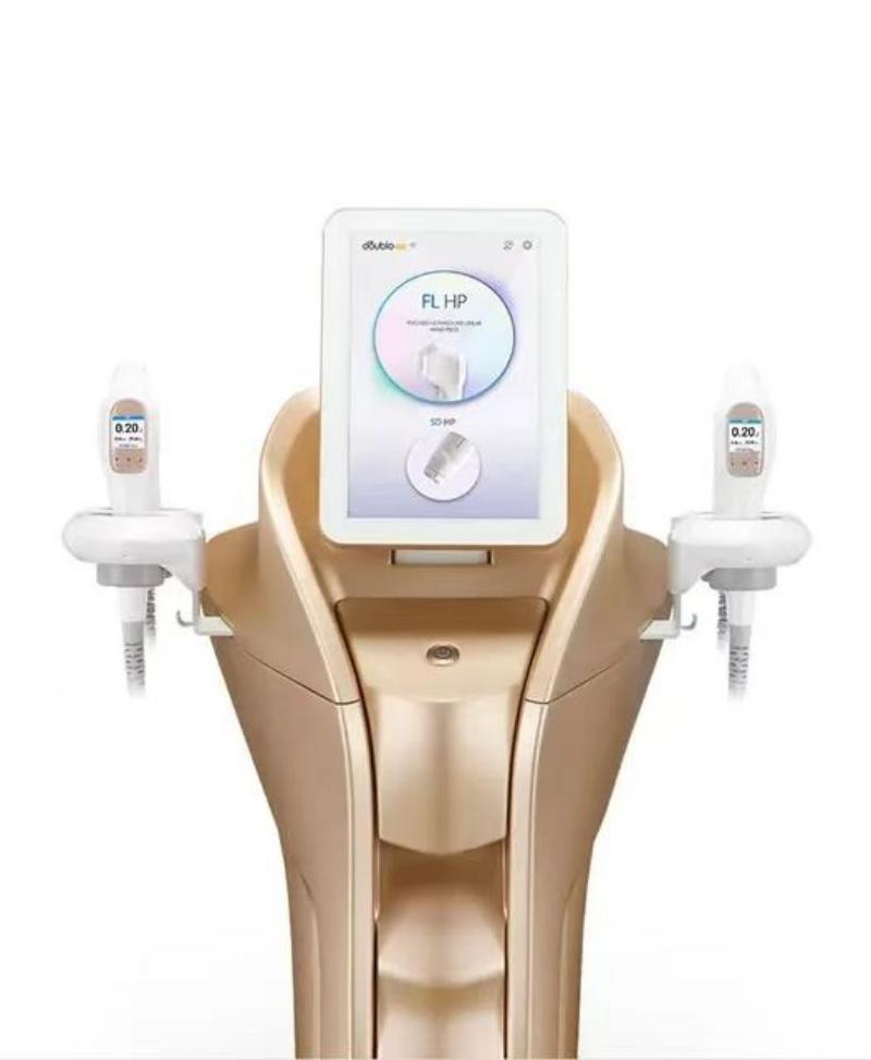 Double Gold Ultra MFU RF SD FL + 7D HIFU + Liposonic Body Slimming 4 in 1 Face and Neck Lift Machine Wrinkle Removal Body Shaping Slimming