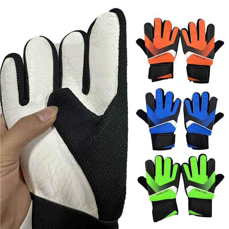 Soccer Goalkeeper Gloves For Adults Kids Anti-Collision Latex PU Goalkeeper Hand Protection Gloves Football Training Accessories XJ250606