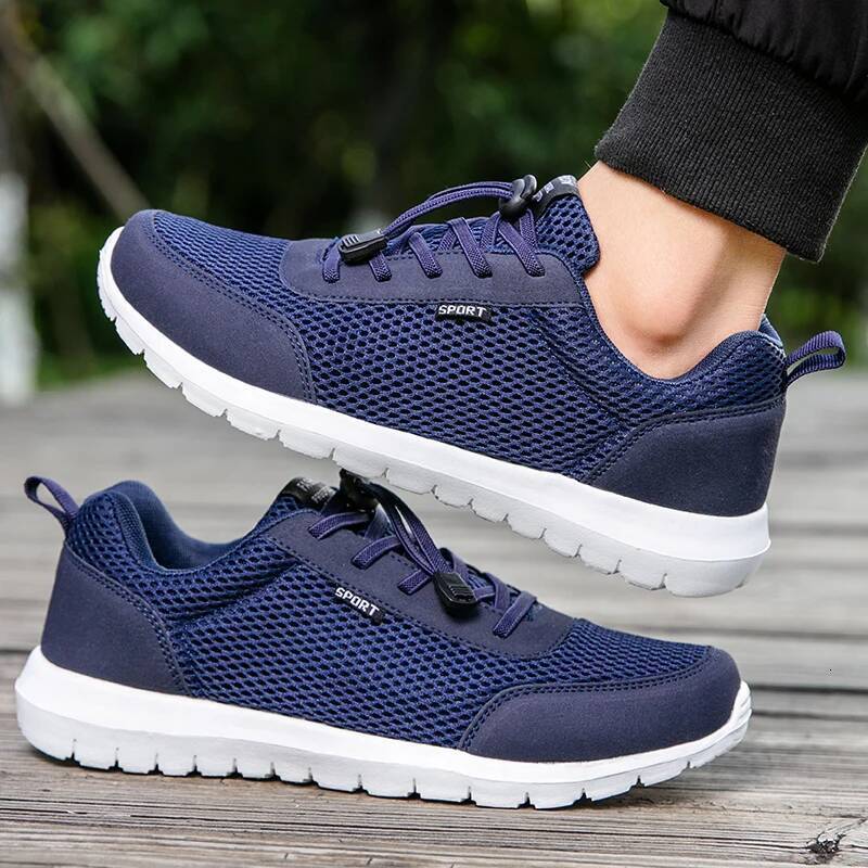 Ddmyoutdoor Sneaker Men Mesh Comfortable Running Outdoor Platform Tennis Casual Walking Lightweight Flat Jogging Shoes Tenis Masculino Outdoor Shoes