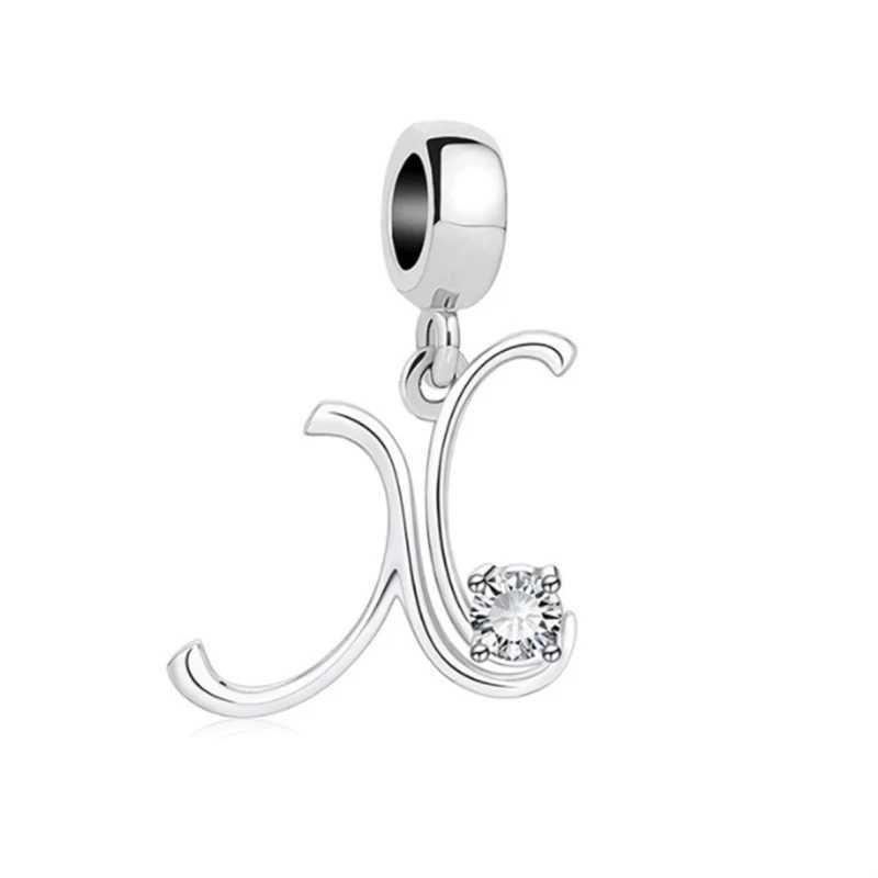New Arrivals Original English Alphabet A-Z 26 Letter Trinket Dangle Charm Bead Fit 925 Sterling Silver Bracelet DIY Jewelry GiftXJ250607