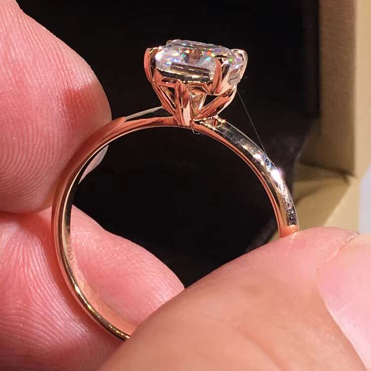 2023 New Arrivals Moissanite Engagement Ring 14k Lab Created Diamond Engagement Ring Women