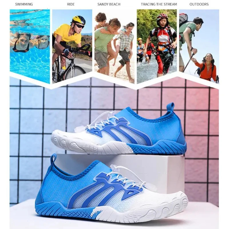 Swimming Men Beach Aqua Shoes Women Quick Dry Barefoot Upstream Surfing Slippers Unisex Hiking Water Shoes Women Wading Sneakers 250605