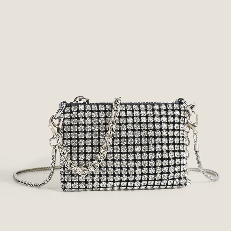 Top quality Brand High Quality New Style New Trendy Full Diamond Bag Mini Shoulder Crossbody Handbag Women's Lipstick Bag New Free Delivery Desig