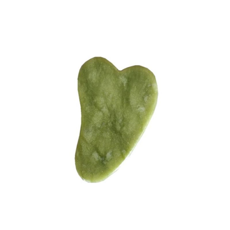 Natural xiuyan stone Green Jade Guasha gua sha Board massager for scrapping therapy jade roller