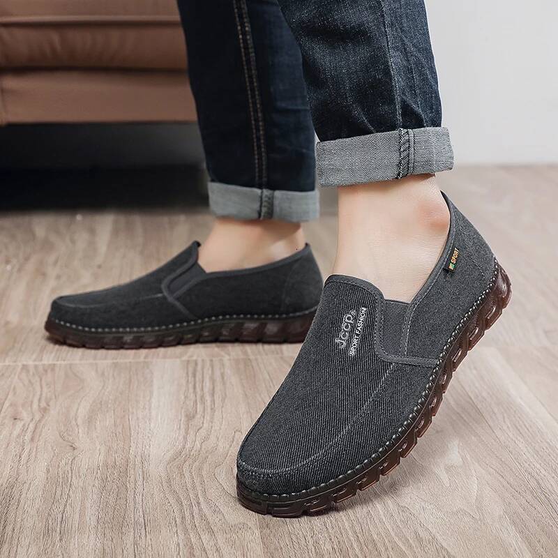Ddmyoutdoor Men S Casual New Flat Bottom Anti Slip Work Breathable Linen Canvas Shoes Summer Sneaker Zapatillas Outdoor Shoes