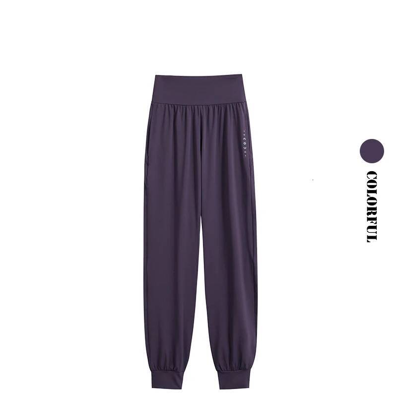 DRUR Women Sports Summer High Waist Breathable Versatile Yoga Pants Female Sweatpants With Pocket Running Trousers Gymwear