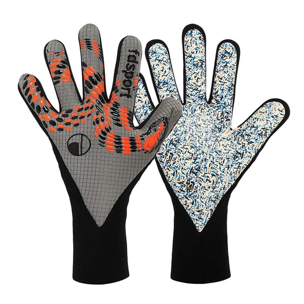 Men Women Professional Football Soccer Rugby Training Match Goalkeeper Gloves Goalie Glove Non-slip 4mm Thickened Latex Protection XJ250606