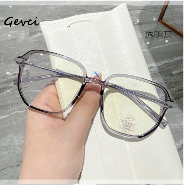 Blue Light Blocking Prescription-Compatible Large for Women, Eye Protection Slimming Plain Full Glasses Frame