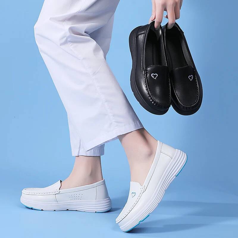 Ddmyoutdoor Ddmyoutdoor New Platform Women S Nurse Summer Soft Sole Breathable Sleeve Feet Loafers Comfortable Work Shoes Zapatos Casuales Outdoor Out